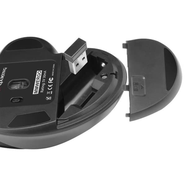 Ergonomisk Mus - Mars Gaming - MMWERGO - Trådløs - 3200 DPI - Kompatibel med PS4/PS5/XBOX/PC/Mac