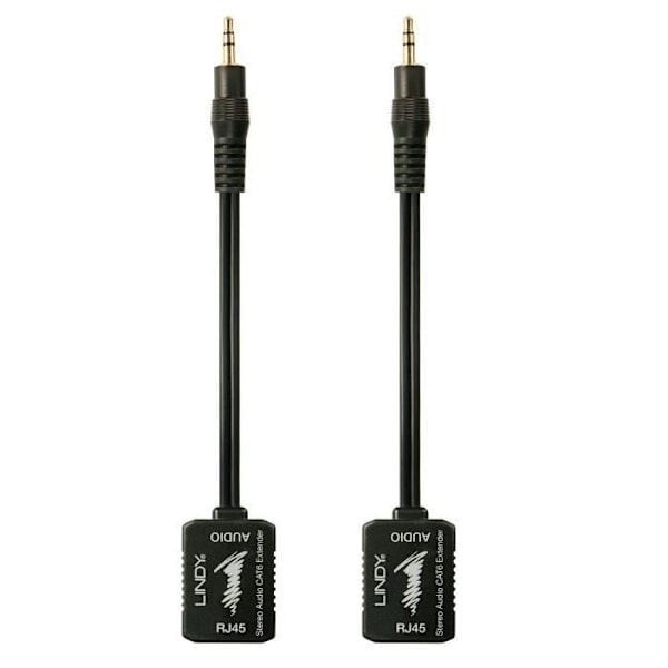 LINDY Stereoaudion laajennussarja Jack 3,5mm - Cat.5 / 6 - 100m