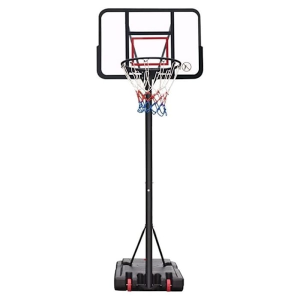 DEVESSPORT Justerbar professionel basketballkurv 1,90-3,05m (Officiel højde), mobil vægtet base, udendørs have