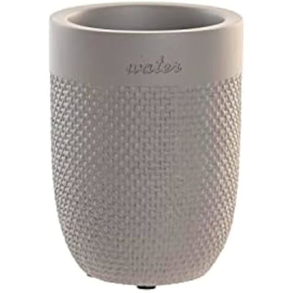 Tumlare - DKD HEMINNREDNING - Standard - Färg grå - Material cement - Mått 8x8x10,5 cm