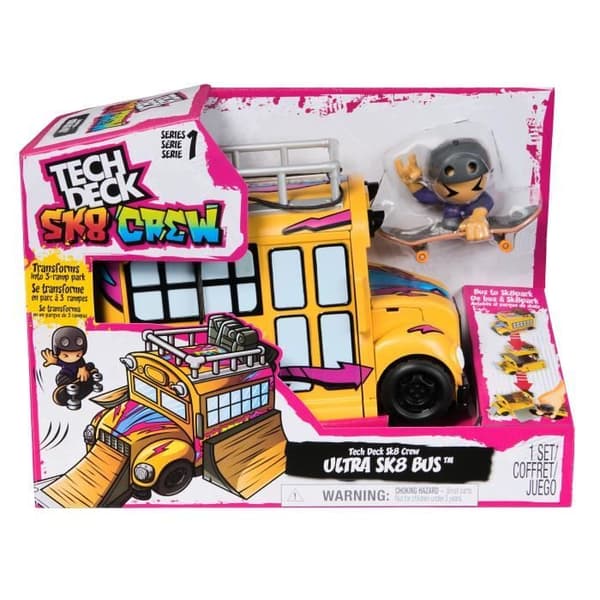 SPIN MASTER PLAYSET TRUCK SK8 CREW Teak Deck Gul du sort