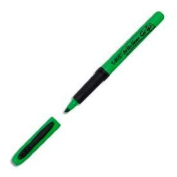 Brite Liner Grip Markere Grøn - BIC - Skrå fin spids - Fluorescerende blæk - Pakke med 12 Grön