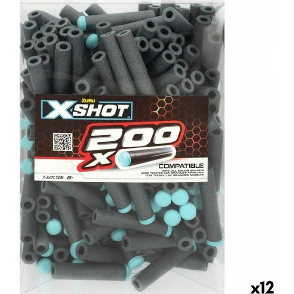 Zuru Fläskipyssyt X-shot 200 kappaletta 7 X 1 X 1 cm (12 yksikköä)