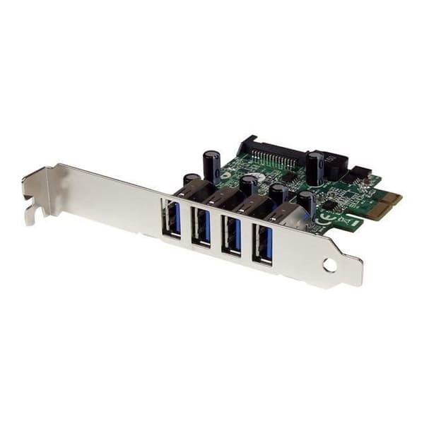 4-Port USB 3.0 PCI Express-kort med UASP - STARTECH - PEXUSB3S4V - SuperSpeed - SATA strømforsyning