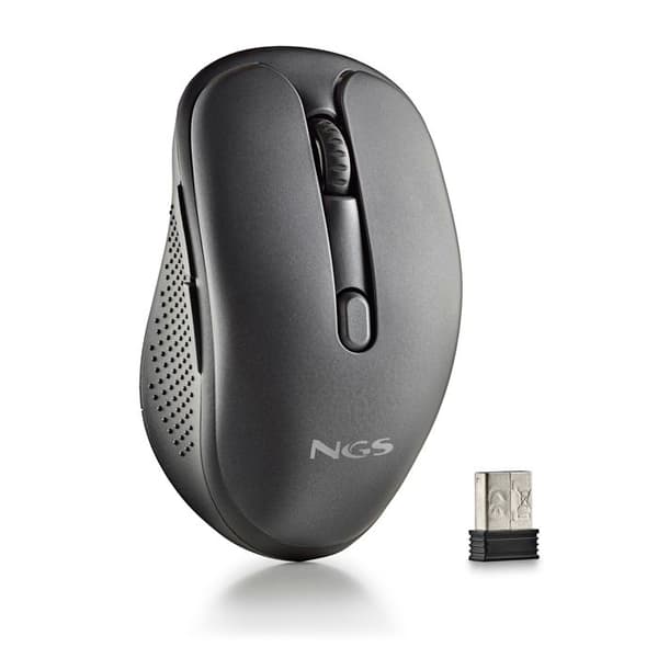 NGS EVO PEEP: Opladelige laser mus med multimode trådløs forbindelse. 2.4 GHz+Bluetooth 5.0+Bluetooth 5.1. Stille. DPI: 12