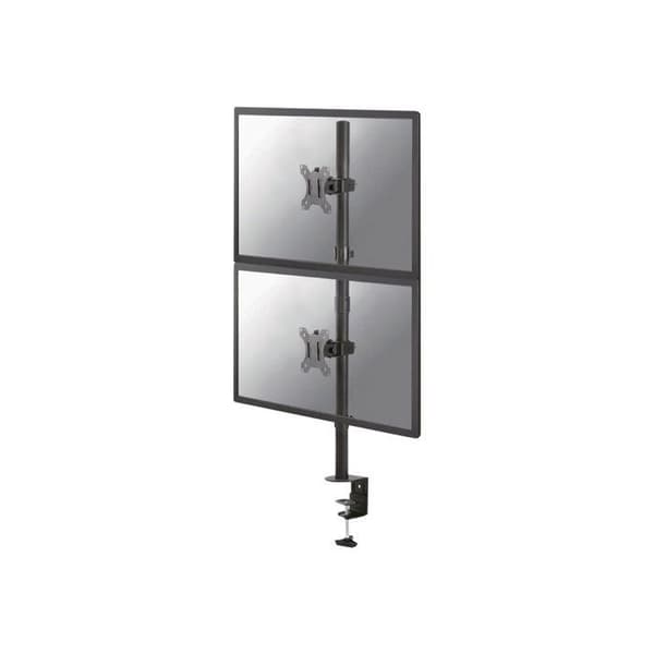 Skrivebordsstøtte - NewStar - FPMA-D550DVBLACK - Til 2 LCD-skærme - Sort - 10"-32"