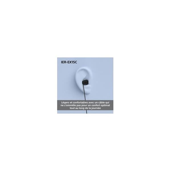 Sony IER-EX15C Blå kabel in-ear høretelefoner Blå