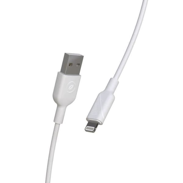 MUVIT FOR CHANGE USB A / Lightning MFi - 1.2 m - Valkoinen Hvid