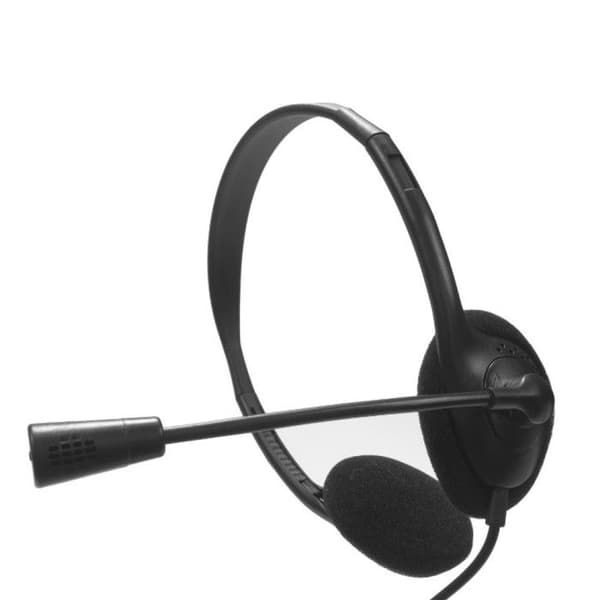NILOX USB stereo headset med mikrofon til PC, bærbar computer, mute-tilstand, kompatibel med konferenceopkald