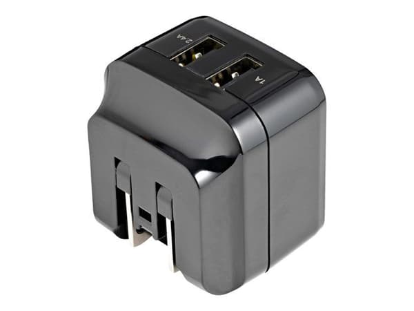 STARTECH 2-ports USB-vægoplader - Høj effekt (17W / 3,4A) - Til iPad, iPhone