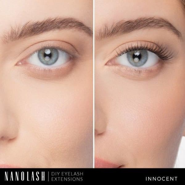 Falske vipper - Nanolash - INNOCENT - Startpakke - Anvendelse derhjemme - Sort farve