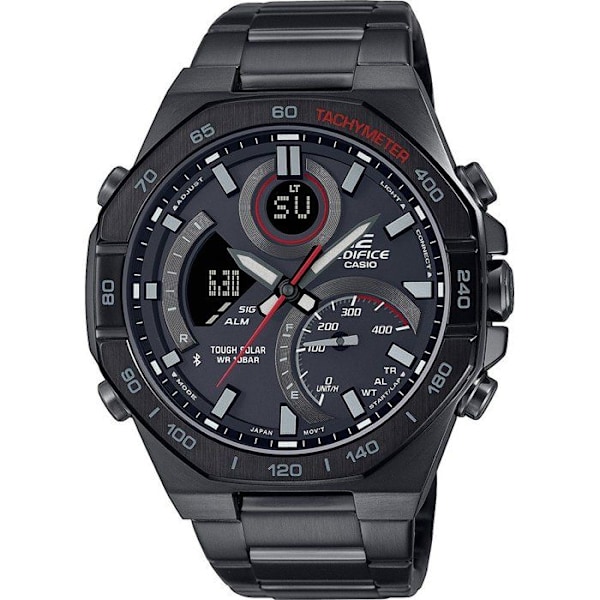 Ur - Casio - ECB-950DC-1AEF - Rustfrit stål - Vandafvisende 10 bar - 44 mm sort
