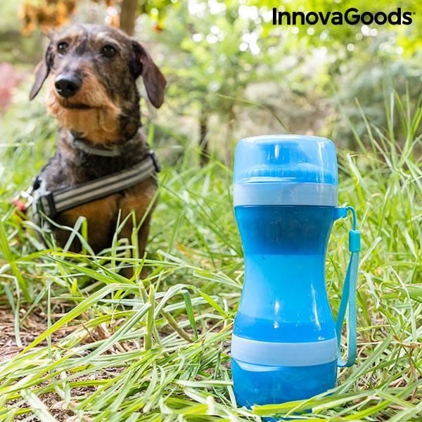 Vand- og fødevaredispenser - InnovaGoods - Pettap - 300 ml vand - 200 ml fødevarer - Bærbar