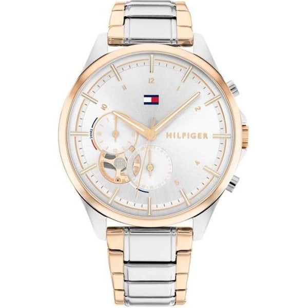 Naiskello - TOMMY HILFIGER - QUINN - Kaksivärinen Teräs - Analoginen - Tyylikäs Två tonig
