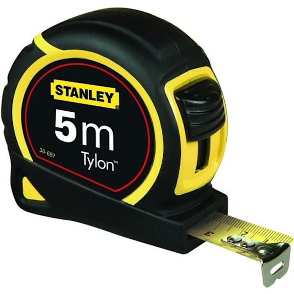 Tylon STANLEY - 5 m x 19 mm - 1-30-697 kaksikomponenttimitto svart och gult