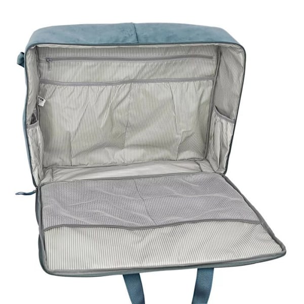 Äitiyspussi - Safta - Lehdet - 50x40x14cm - Olkahihna - Vetoketju blå