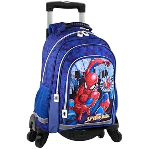 Reppu - LELULAUKUT - Spiderman - Kaksiosasto - 41,5 x 30 x 17 cm - Sekalaiset lapset Svart