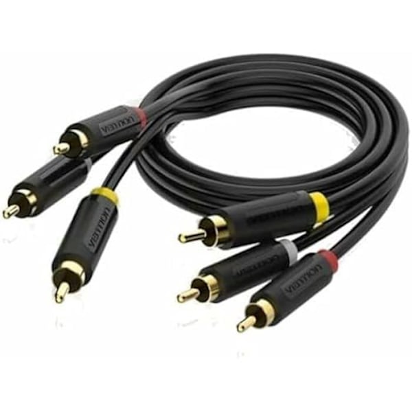 RCA kabel - VENTION - BCABH modell - 2 m - Flerfärgad - Ljud mångfärgad
