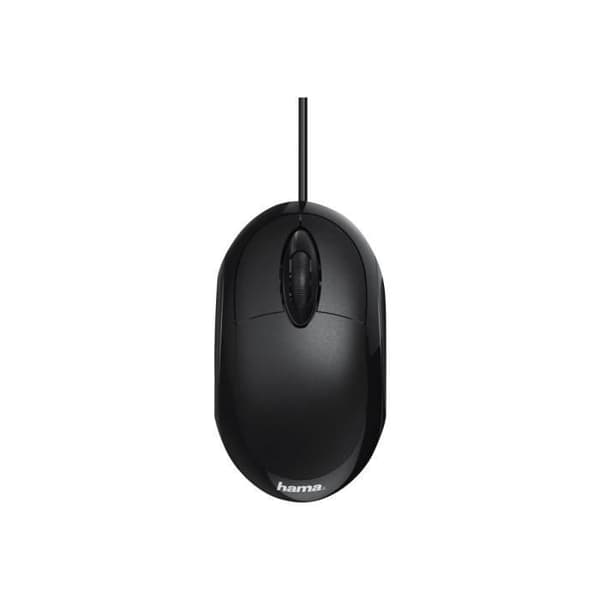 Hama MC-100 optisk mus - 3 knapper - kablet - USB - sort