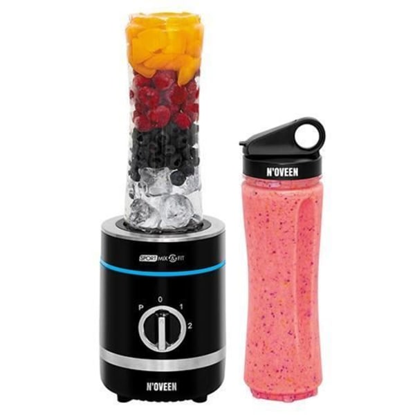 NOVEEN mixeur Sport Mix & Fit SB1000 X-LINE Smoothie blender (inkluderer 2 flasker, 600 ml, 300 watts)