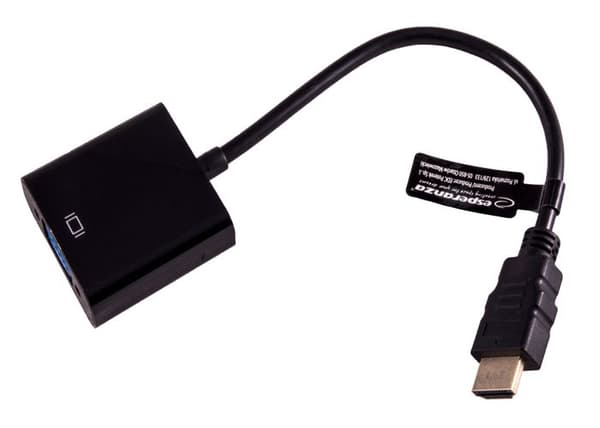 Ewent EW9864 HDMI - VGA HDMI videokonverter sort Sort