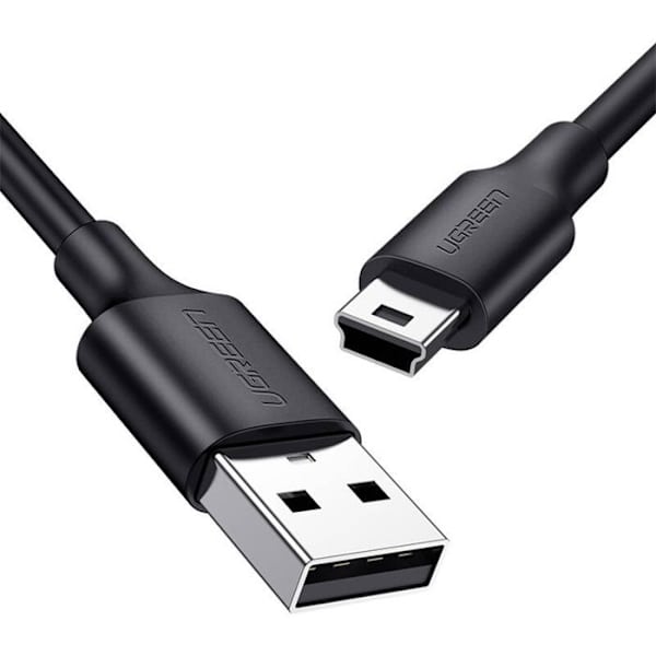 USB-kabel til mini-USB Ugreen 1,5 m til at forbinde og oplade telefoner Svart