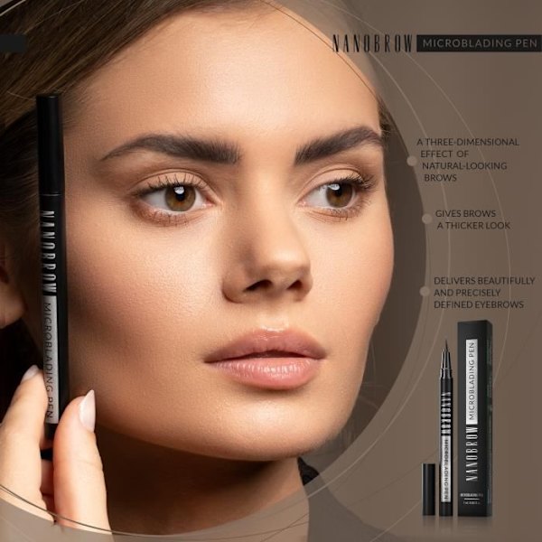 Nanobrow Espresso Microblading Eyebrow Pencil - kulmakarvojen kynä, microblading-efekti, korostaa, tiivistää ja täyttää kulmakarvat