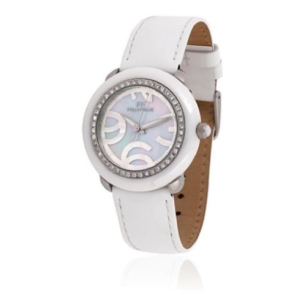 Damklocka - Folli Follie - WF0A060SPW - Läder - Kvarts - Ø 39 mm Vit