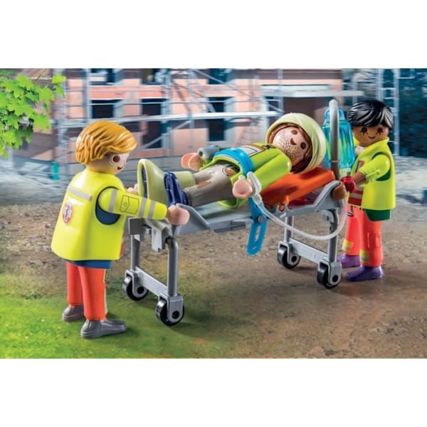 PLAYMOBIL 71202 Ambulanssi valo- ja äänitehosteilla, City Action Rescuers Flerfärgad