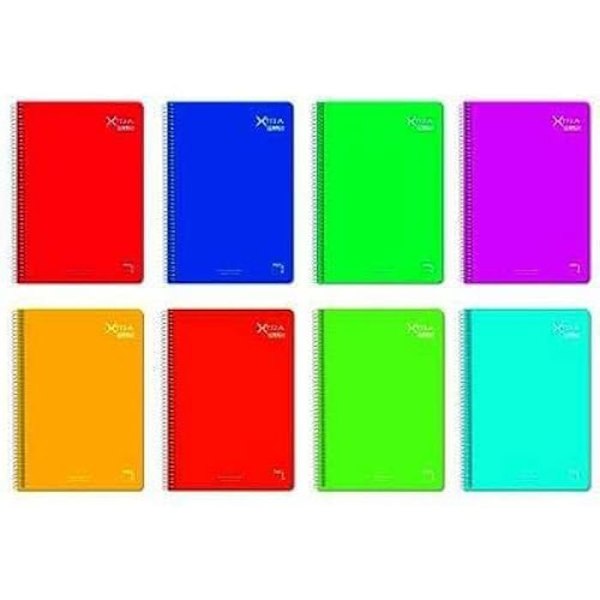 Notebook - PACSA - A4 - 80 paneler - 90 g/m² - 5 enheder - Blandet Varierande