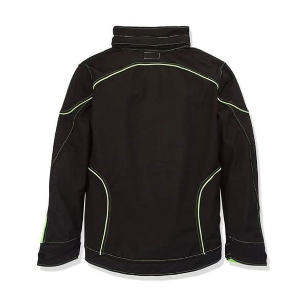 Softshell Jakke - Cofra - Tecka - Størrelse 52 - Sort/Citrongrøn - Let og Justerbar Sort 62