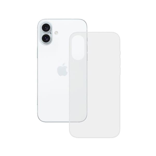 Blød skal til iPhone 16 Plus - KSIX smart your tech - Fingeraftryksresistent gennemsigtig