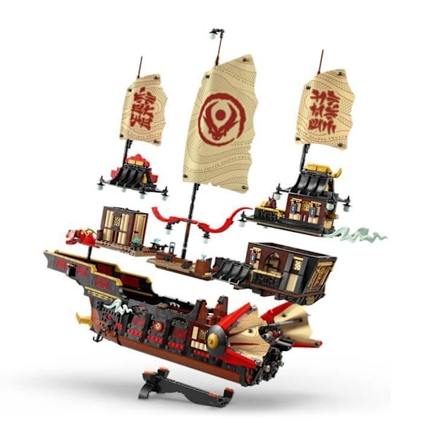 LEGO NINJAGO 71848 Aarretemppeli - Rakennussarja pojille 14 vuodesta ylöspäin - Laiva