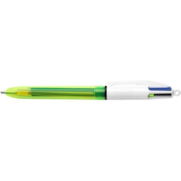 Kuglepenne - BIC - Æske med 12 - 4 farver - Gennemskinnelig design