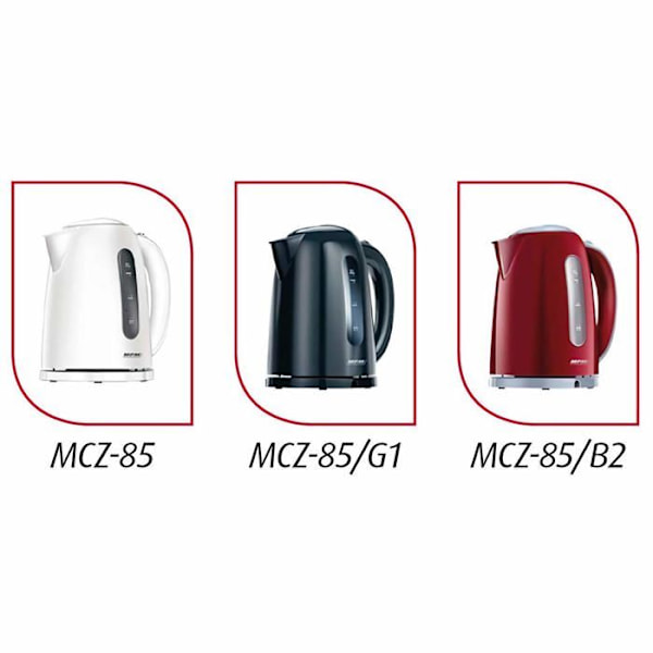 Sladdlös vattenkokare - MPM - MCZ-85/B2 - 1,7 liter - anti-kalkfilter - röd Röd