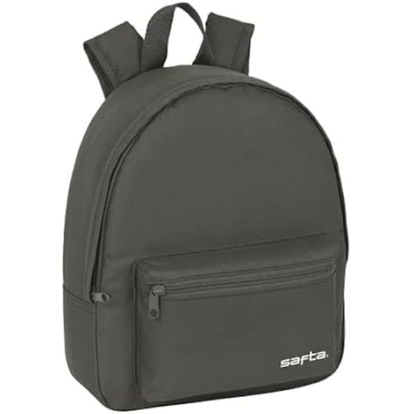 Miniryggsäck - SAFTA - Bekväm och mångsidig - 27 x 10 x 32 cm - Perfekt för barn - Grå Grå