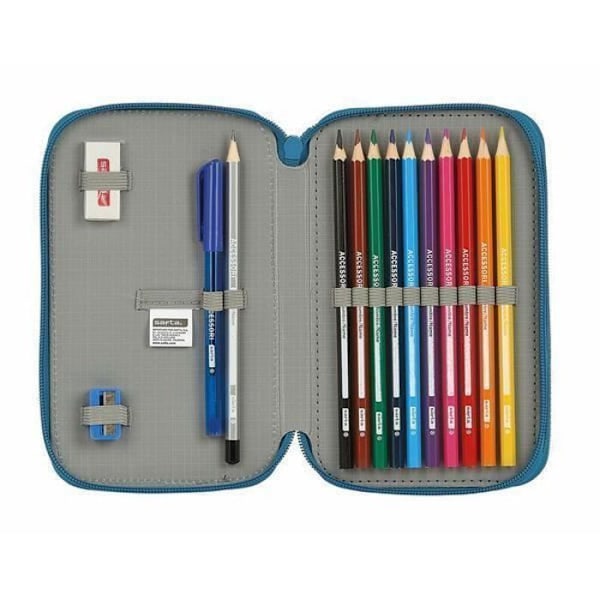 Pencilcase - BlackFit8 - Egeo Blå - 28 stk - Polyester - Unisex Blå