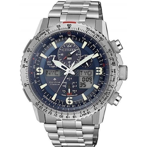 Kello - Citizen - JY8100-80L - Kvarts - Eco Drive - 20 ATM - Sininen Blå