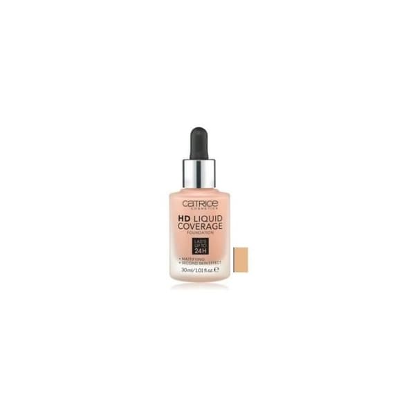 Foundation - Catrice - HD Liquid Coverage - 040 Warm Beige - 30 ml - Langvarig hold Varm Beige