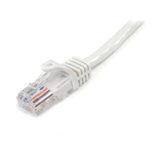 STARTECH 1m koukuton Cat5e UTP-verkkokaapeli - M/M - valkoinen