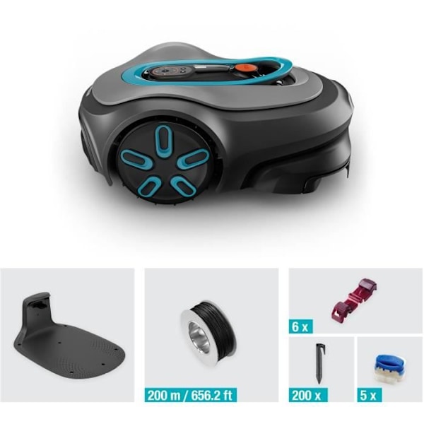 Robottiruohonleikkuri - GARDENA - Smart SILENO max 800 - Pinta-ala 800 m² - DuoConnect - Bluetooth - Reunojen leikkuu