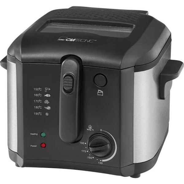 Friture - CLATRONIC - FR 3649 - 1600W - 2.5L - Sort Sort