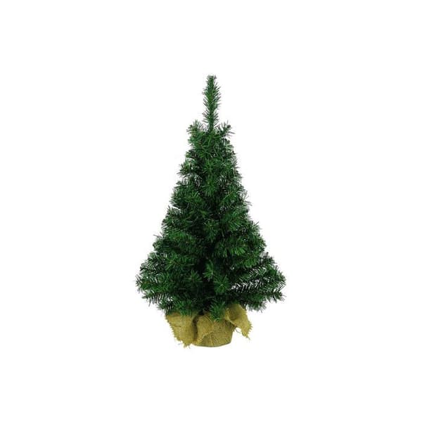 Juletræ - Mini - 35cm - Grøn - Jute - Indendørs Grön