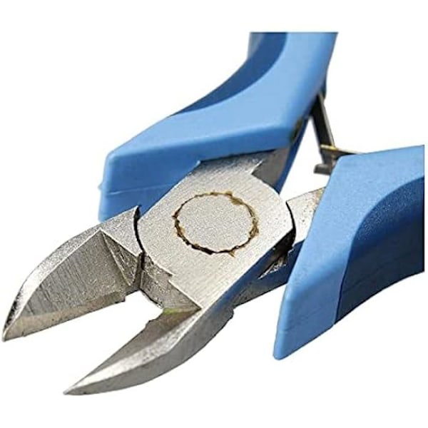 Diagonal skæretang - FERRESTOCK - 125 mm - Kulstofstål - Bi-materiale håndtag - Ergonomisk Krom och blå
