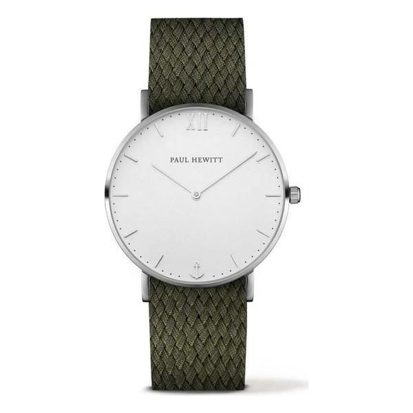 Klocka - Paul Hewitt - PH-SA-S-ST-W-20S - Ø 39 mm - Kvarts - Nylon Grön, Silver, Vit