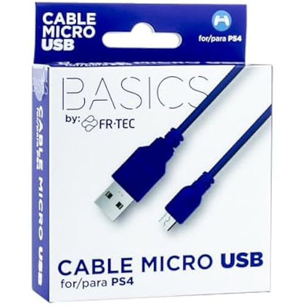 Latauskaapeli - FRTEC - Playstation 4 - Micro USB - Nopea lataus - Musta Sort
