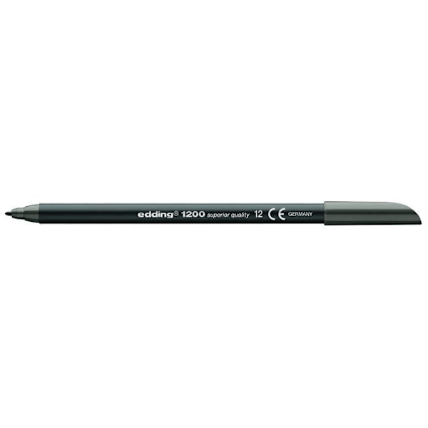 Reunasarja, 10 kpl värjäyskynää, 0,5-1 mm:n kärki, harmaa - e-1200