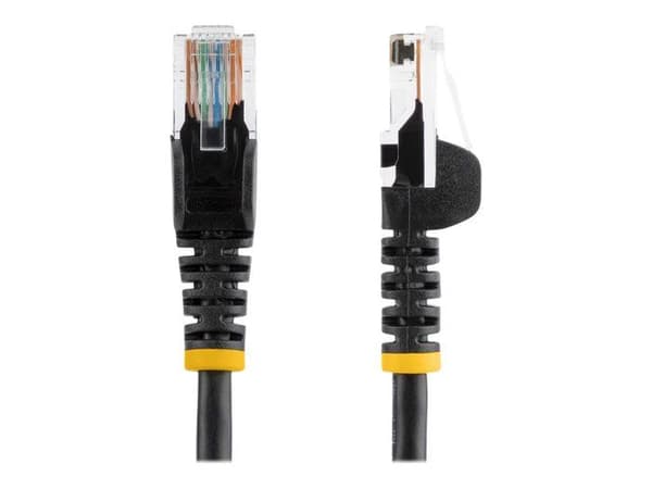 5 m koukuton Cat5e UTP verkkokaapeli - STARTECH - Musta - Ylikuulumisen vaimennus - PVC