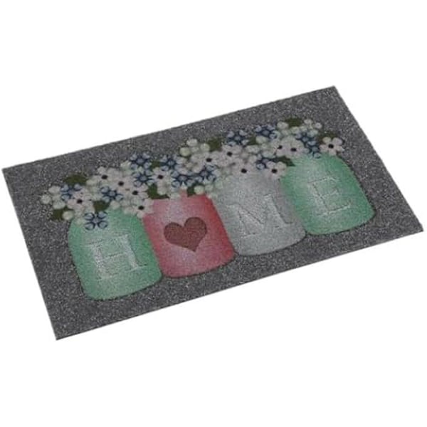 Paillasson - VERSA - Multikolor - Termoplastisk - 40 x 70 cm - Rektangulär Flerfärgad