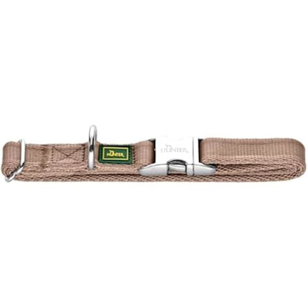 Hundehalsbånd - HUNTER - Inari - Aluminium - Beige - Størrelse L (40-55 cm)